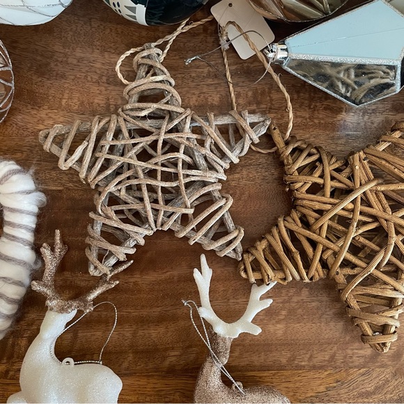 Lot of 16 wood and plastic shatterproof ornaments - Picture 3 of 7